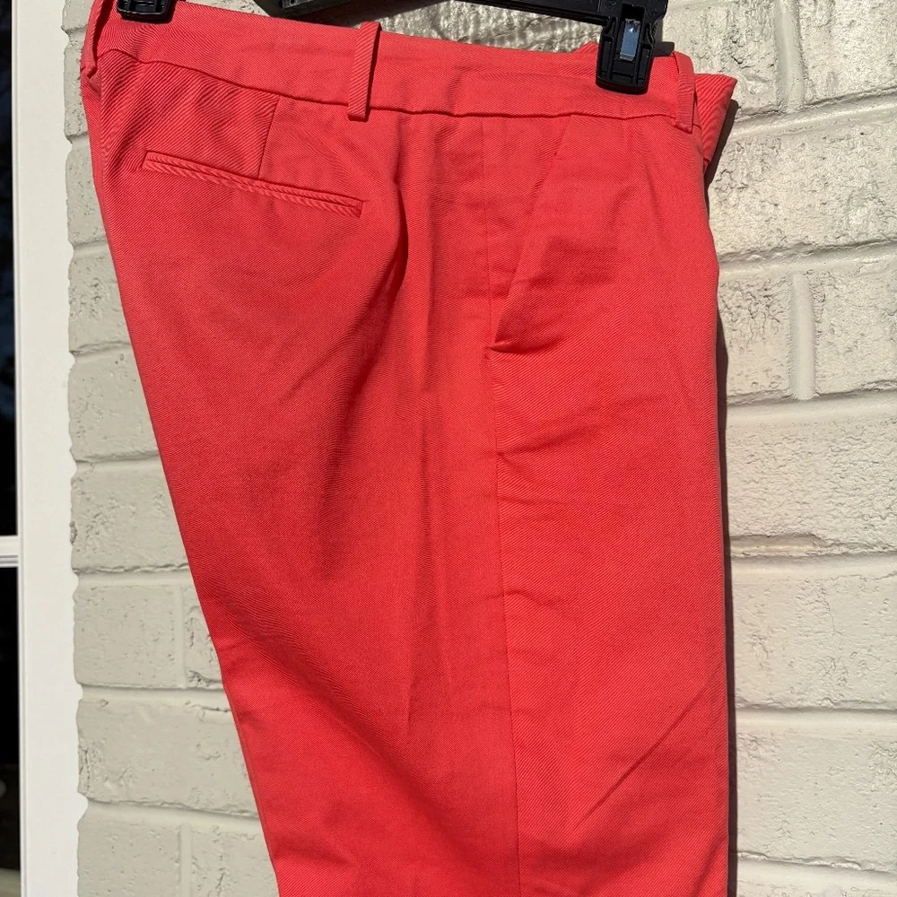 J Crew Cafe Capri chino pants 2 coral